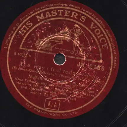 McKinney's Cotton Pickers - Miss Hannah / The Way I Feel Today