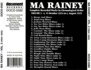 CD - Ma Rainey - Complete Recorded Works In Chronological Order Volume 2 (C. 15 October 1924 To C. August 1925)