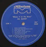 LP - Ma Rainey - Blame It On The Blues