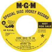 Mamie Lee - Come Back To Me / My Funny Valentine