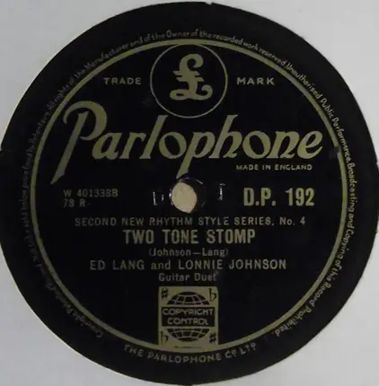 Mamie Smith / Eddie Lang And Lonnie Johnson - Jenny's Ball / Two Tone Stomp