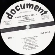 LP - Mamie Smith - Vol. 3 - 'Mamie Smith Blues' (1922) (Complete Recorded Works In Chronological Order.) - Mono