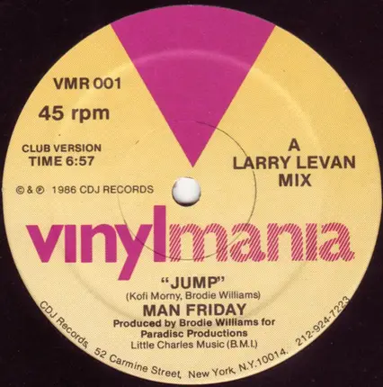 MAN FRIDAY - JUMP