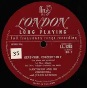 LP - Mantovani And His Orchestra , Julius Katchen - Rhapsody In Blue / Concerto In F - MONO