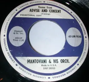 Mantovani - Advise And Consent / Let Me Call You Sweetheart