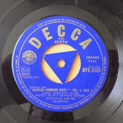 Mantovani And His Orchestra - Sigmund Romberg Suite - Vol.2