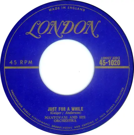Mantovani And His Orchestra - Charmaine / Just For A While