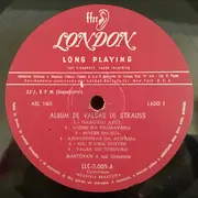 LP - Mantovani And His Orchestra - Album De Valsas De Strauss