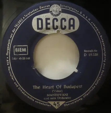Mantovani And His Orchestra - Around The World / The Heart Of Budapest