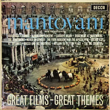 Mantovani And His Orchestra - Great Films - Great Themes