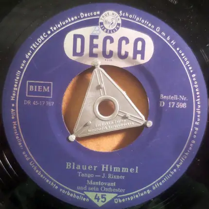 Mantovani And His Orchestra - Jalousie / Blauer Himmel