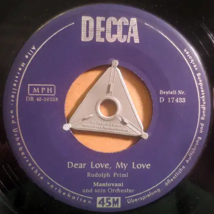 Mantovani And His Orchestra - Poème / Dear Love, My Love
