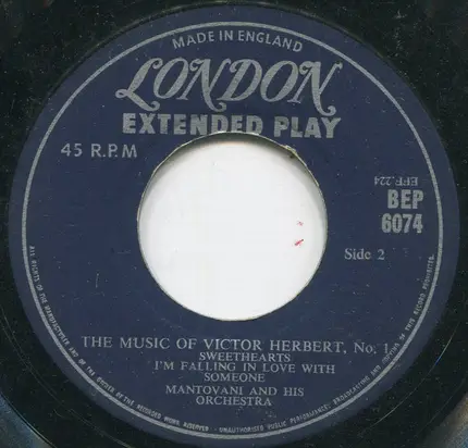 Mantovani And His Orchestra - The Music Of Victor Herbert, No. 1