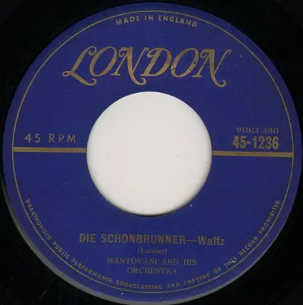 Mantovani And His Orchestra - The Agnes Waltz / Die Schonbrunner