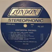 LP - Mantovani - Continental Encores