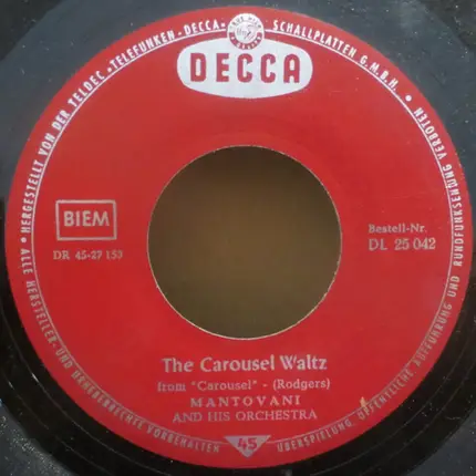 Mantovani - Main Themes From "Exodus" / The Carousel Waltz