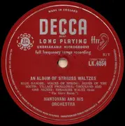 LP - Mantovani And His Orchestra - An Album Of Strauss Waltzes