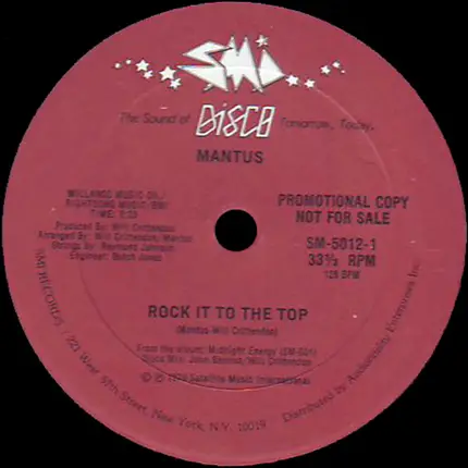 Mantus - Rock It To The Top / Midnight Energy