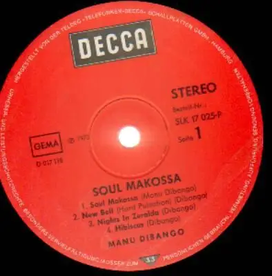 Manu Dibango - Soul Makossa