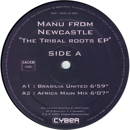 Manu From Newcastle - The Tribal Roots EP