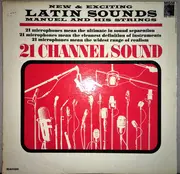 LP - Manuel And His Strings - 21 Channel Sound-New And Exciting Latin Sounds - Mono