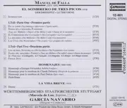 CD - Falla - El Sombrero de Tres Picos; Homenajes