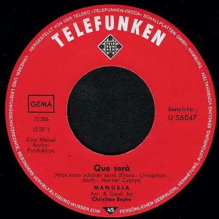 Manuela - Que-Sera (Was Kann Schöner Sein)