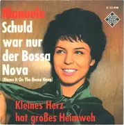 7inch Vinyl Single - Manuela - Schuld War Nur Der Bossa Nova - Rounded Sleeve Rear Top Cut