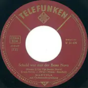 7inch Vinyl Single - Manuela - Schuld War Nur Der Bossa Nova - Rounded Sleeve Rear Top Cut