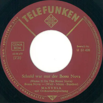 Manuela - Schuld War Nur der Bossa Nova