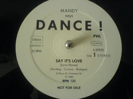 Mandy Smith - Say It's Love (Love House)