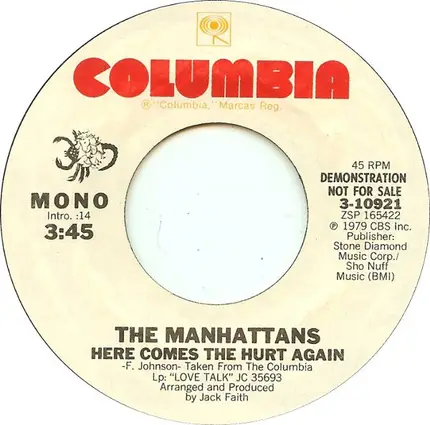Manhattans - Here Comes The Hurt Again