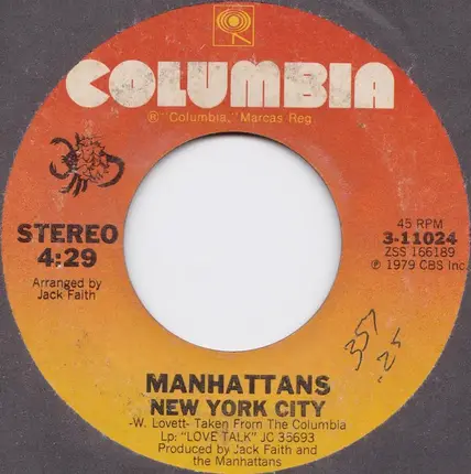 Manhattans - The Way We Were / Memories // New York City
