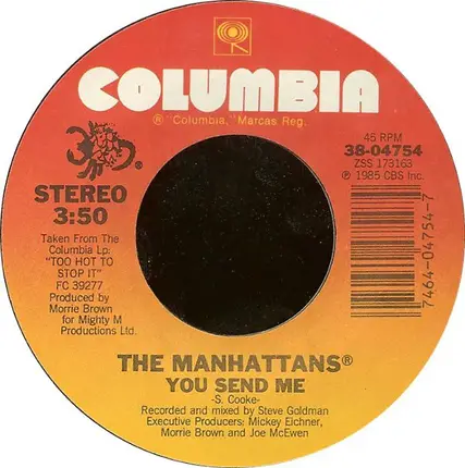 Manhattans - You Send Me