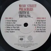 LP - Manic Street Preachers - Critical Thinking - Ltd Ed