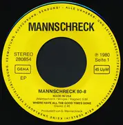 7inch Vinyl Single - Mannschreck - Mannschreck 80-8 - EP