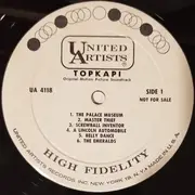 LP - Manos Hadjidakis - Topkapi (Original Motion Picture Sound Track) - Mono