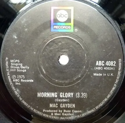 Mac Gayden - Morning Glory