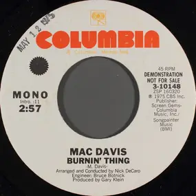 Mac Davis - Burnin' Thing LP