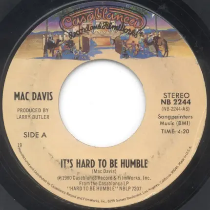 Mac Davis - It's Hard to Be Humble