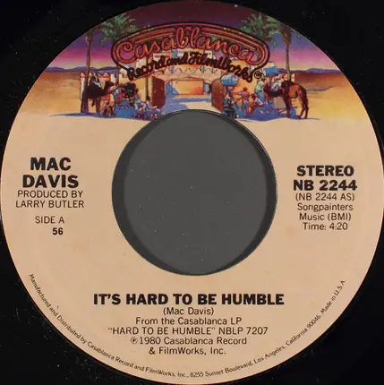 Mac Davis - It's Hard to Be Humble