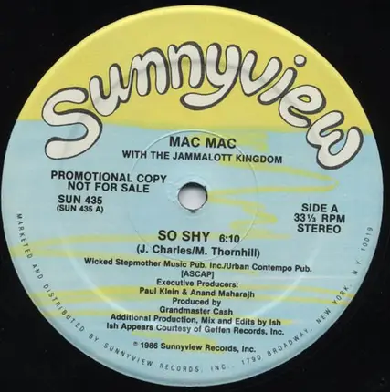 Mac Mac With The Jammalott Kingdom - So Shy