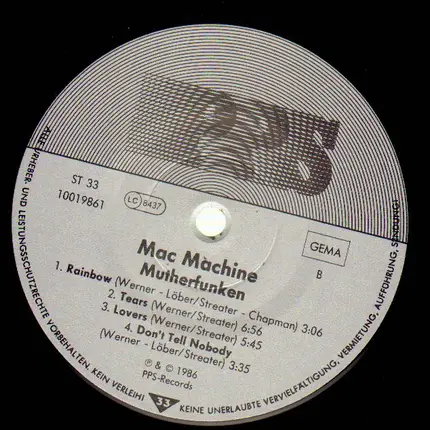 Mac Machine - Mutherfunken