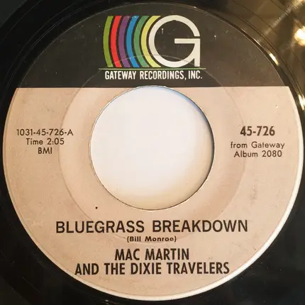 Mac Martin And The Dixie Travelers - Bluegrass Breakdown