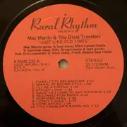 LP - Mac Martin & The Dixie Travelers - Just Like Old Times