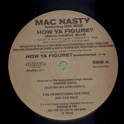 Mac Nasty - How Ya Figure? / Don't Cha Love It