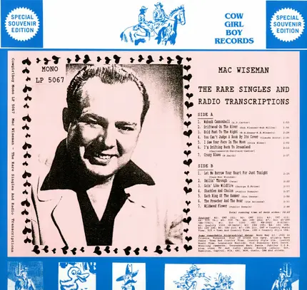 Mac Wiseman - The Rare Singles And Radio Transcriptions
