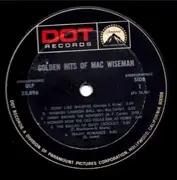 LP - Mac Wiseman - The Golden Hits Of Mac Wiseman