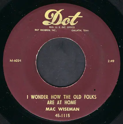 Mac Wiseman - You're The Girl Of My Dreams