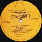 LP - Mac Wiseman - Bluegrass Favorites By Master Folk Singer Mac Wiseman
